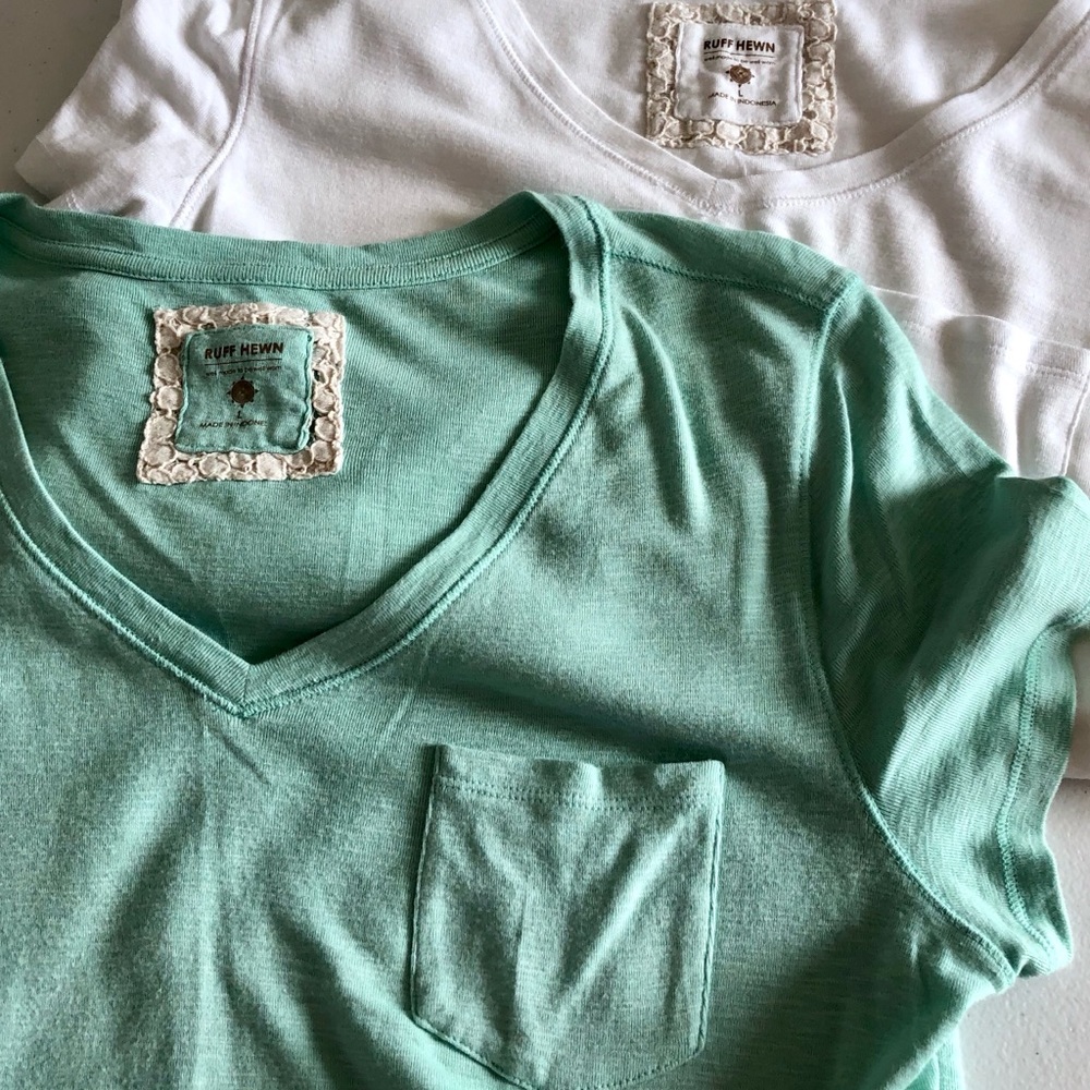 Pair of Ruff Hewn Tees, NWOT